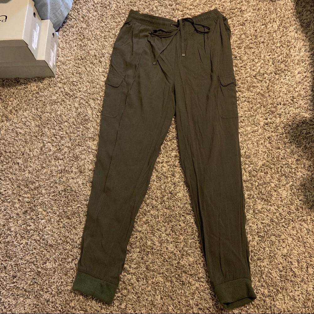 Khaki Cargo Joggers